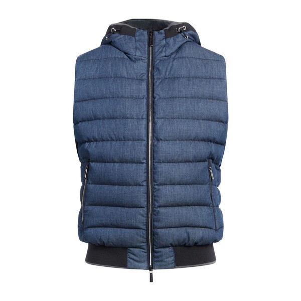 【貨物輸送無料】 ムーレー メンズ 上衣＆上衣 アウター Vests Blue メンズファッション-コート・ジャケット