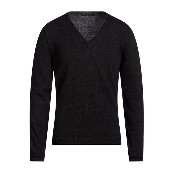 【貨物輸送無料】 メッサジェリエ メンズ 編み物\u0026プルオーバー アウター Sweaters Black