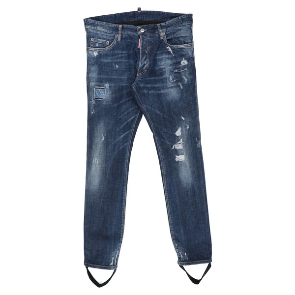 【送料無料】 ディースクエアード メンズ デニムパンツ ボトムス Jeans Blue｜asty