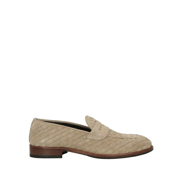 【貨物輸送無料】 バルバナポリ メンズ スリッポン・ローファー シューズ Loafers Beige
