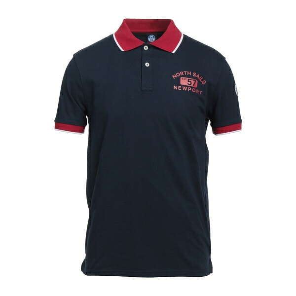 【貨物輸送無料】 北の方大売り出し メンズ プルオーバー トップス Polo shirts Blue