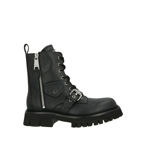【貨物輸送無料】 モスキーノ メンズ ブーツ シューズ Ankle boots Black