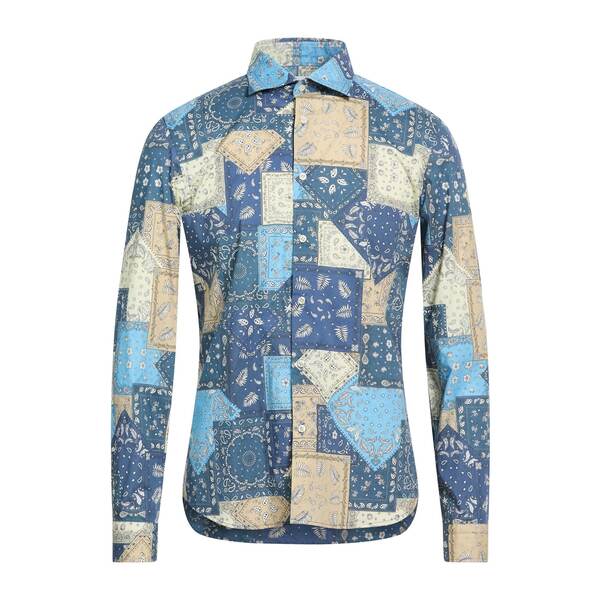 【貨物輸送無料】 マニュエル リッツ メンズ プルオーバー トップス Shirts Blue