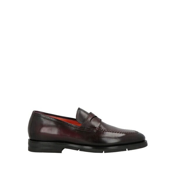 【送料無料】 サントーニ メンズ スリッポン・ローファー シューズ Loafers Red|asty