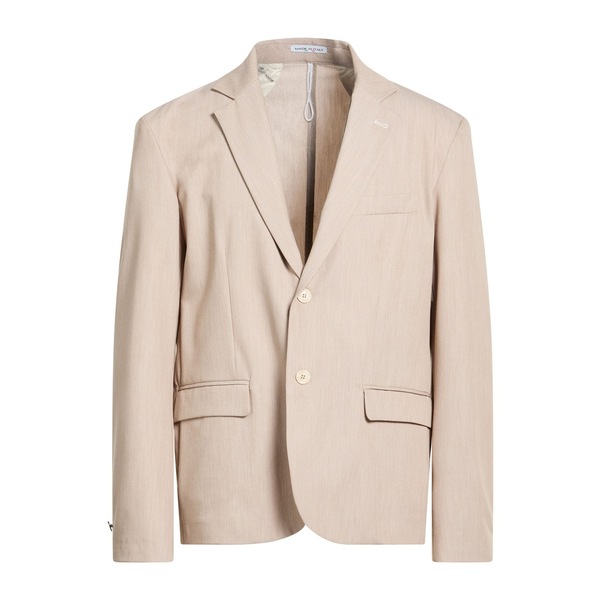 【貨物輸送無料】 立ちはだかる十一 メンズ 上衣＆上衣 アウター Blazers Beige メンズファッション-コート・ジャケット