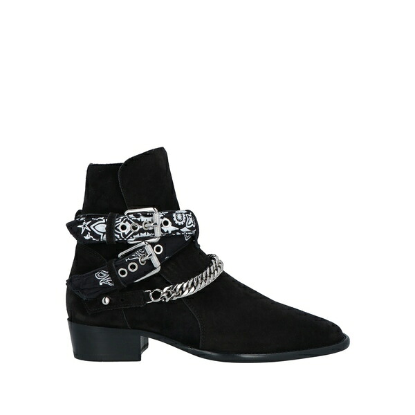 【貨物輸送無料】 アミリ メンズ ブーツ シューズ Ankle boots Black