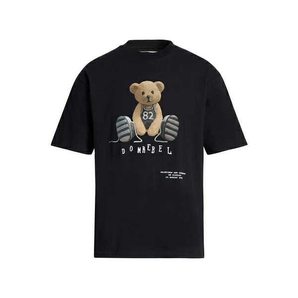 【送料無料】 ドムレベル メンズ Tシャツ トップス T-shirts Black｜asty