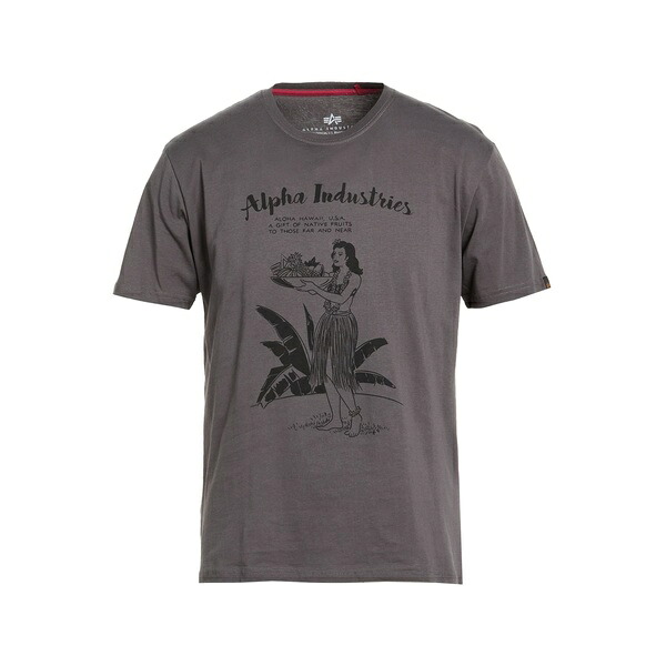 【送料無料】 アルファインダストリーズ メンズ Tシャツ トップス T-shirts Grey｜asty 10,625円