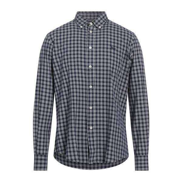 【送料無料】 ハーモント & ブレイン メンズ シャツ トップス Shirts Blue|asty