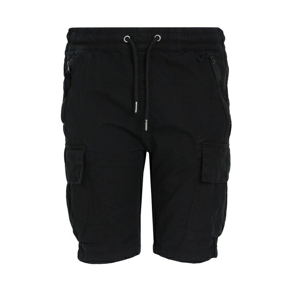 【送料無料】 アルファインダストリーズ メンズ カジュアルパンツ ボトムス Shorts & Bermuda Shorts Black|asty