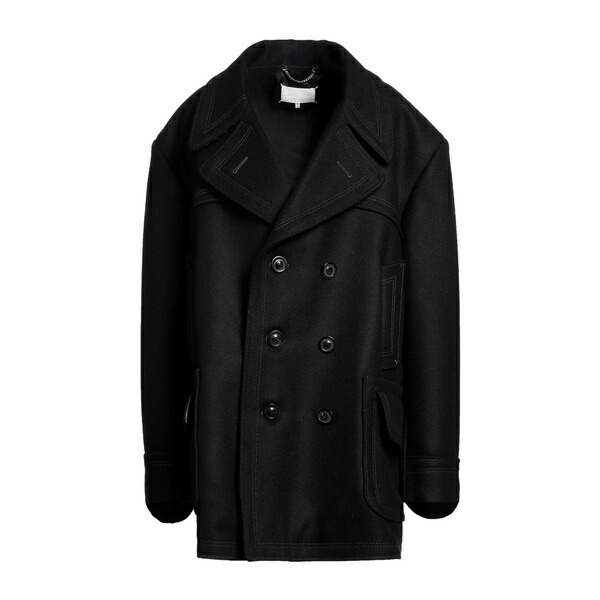 【貨物輸送無料】 マルタンマルジェラ レディース 上衣＆上衣 アウター Coats Black