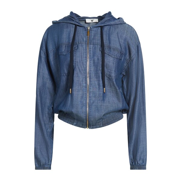 【貨物輸送無料】 ツイン仕掛ける レディース パーカー・スウェットシャツ アウター Sweatshirts Blue