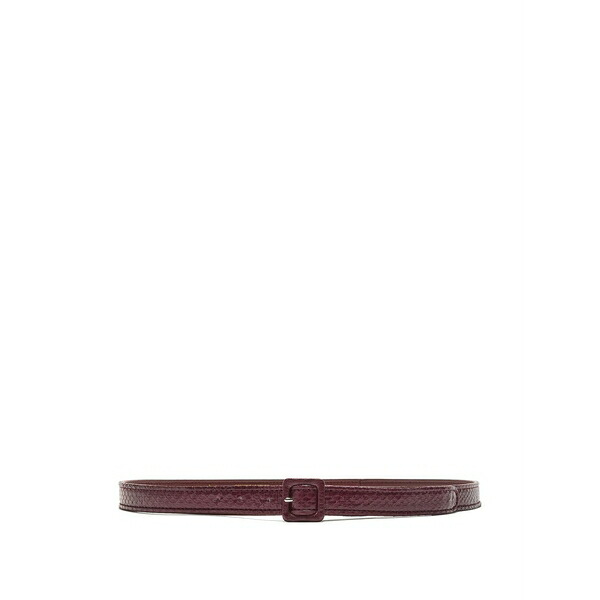 マリパルミ レディース 胴締め 佩び物 Square-buckle belt Red