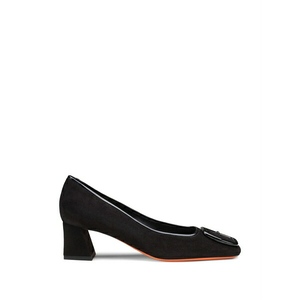 サントーニ レディース パンプス シューズ Suede pumps Black