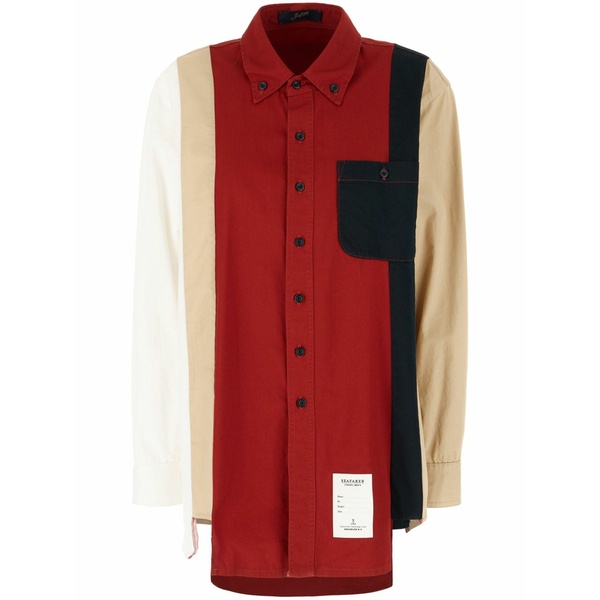 シーフェア レディース プルオーバー トップス Cotton shirt Red