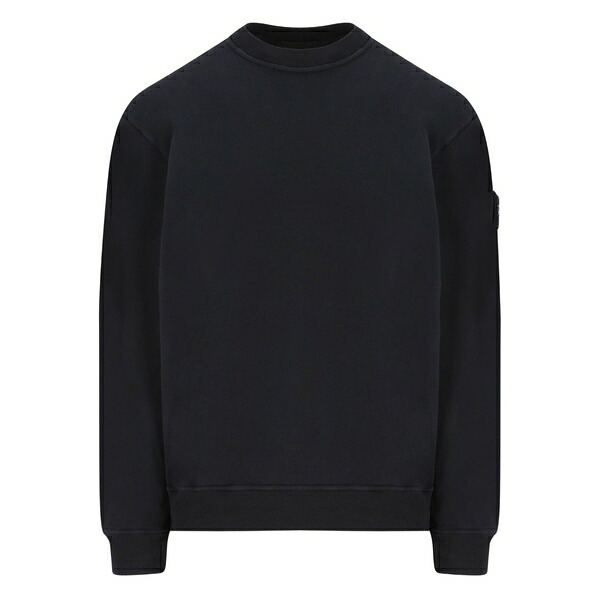 ストーンアイランド メンズ パーカー・スウェットシャツ アウター Patch-pocket cotton sweatshirt Blue
