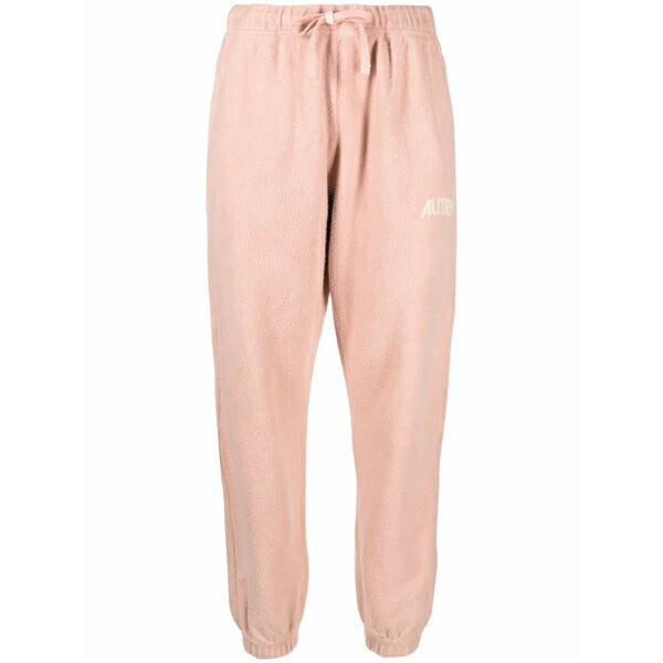 オートリー レディース 心地よいズボン下 ボトムス Tapered-leg cotton trousers Pink