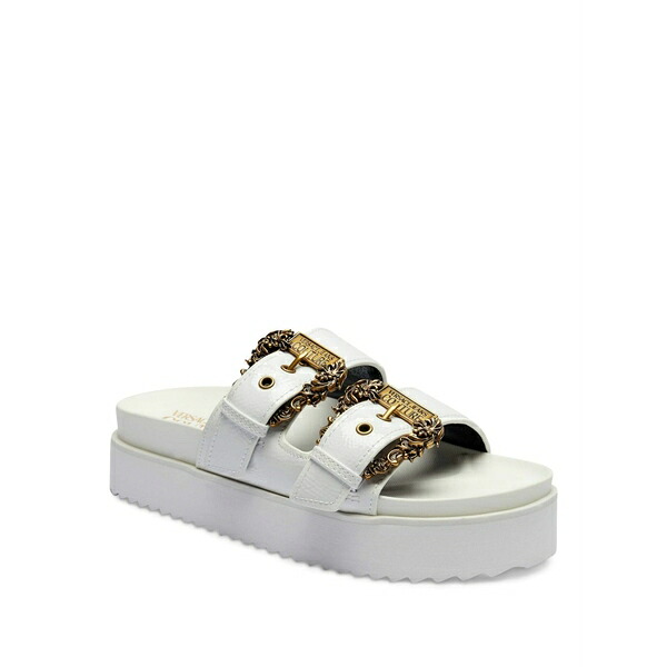 呼びりん探し回る レディース サンダル シューズ Arizona platform slide sandals White
