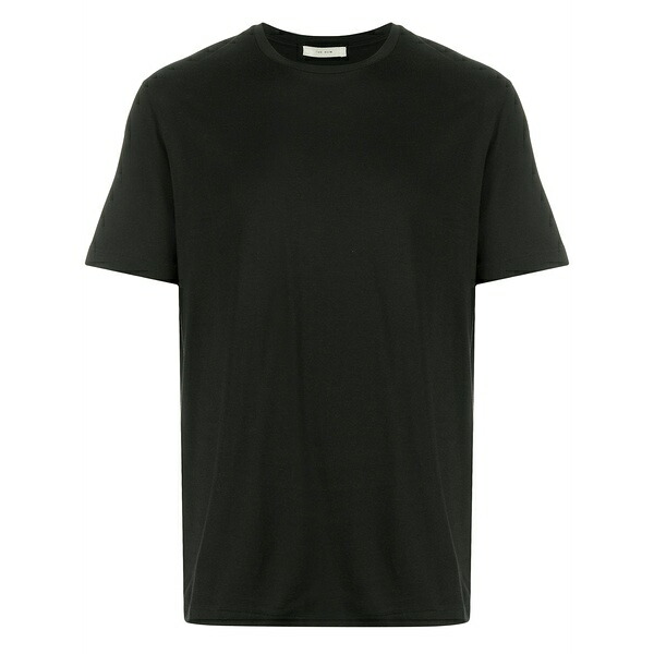 ザロウ メンズ ティーシャツ トップス Stitched crew neck t-shirt Black