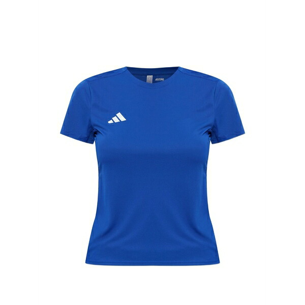 アディダス レディース ティーシャツ トップス Adizero logo-print t-shirt Blue