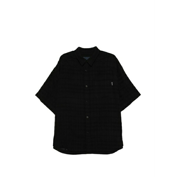 ジュン・ジー メンズ プルオーバー トップス Textured shirt Black