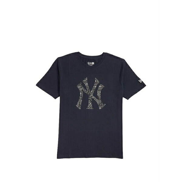 ニュー内鰓 メンズ ティーシャツ トップス Paisley elements t-shirt Blue