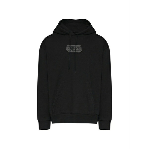 マルタンマルジェラ メンズ パーカー・スウェットシャツ アウター Long-sleeves hoodie Black