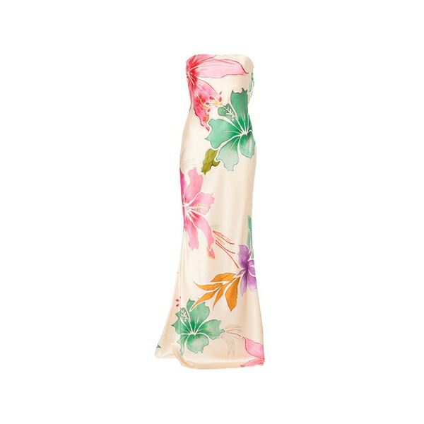 レトロフェット レディース 衣裳 トップス Floral maxi dress Neutrals