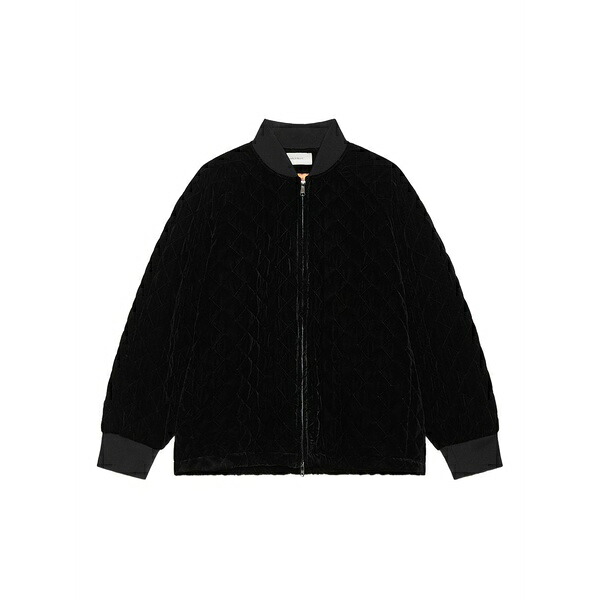マリパルミ レディース 上衣＆上衣 アウター Quilted-effect bomber jacket Black