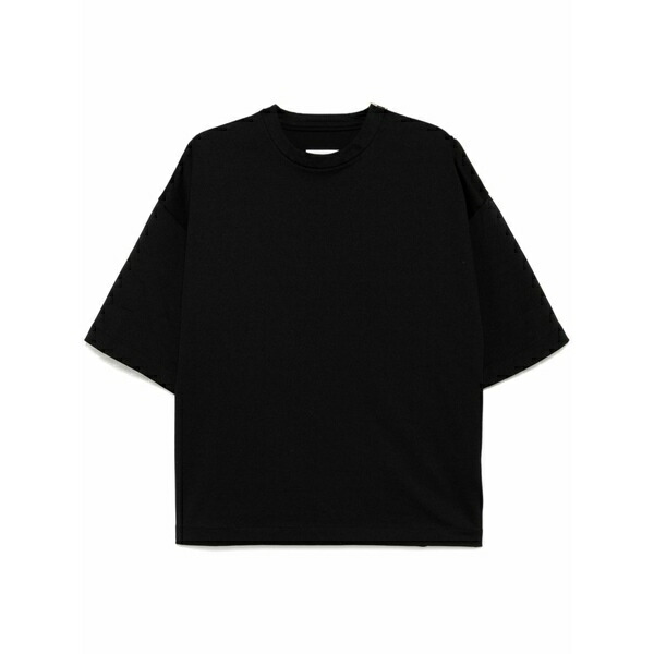 ジル・サンダー メンズ ティーシャツ トップス Zip detailing t-shirt Black