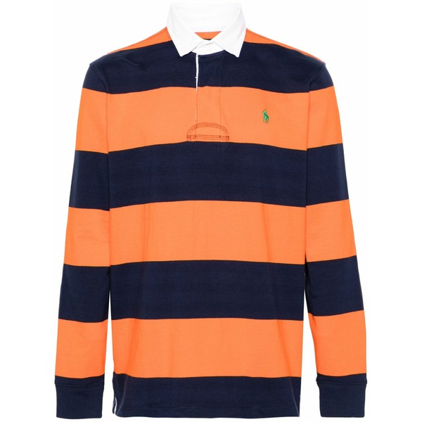ラルフローレン メンズ スポーツシャツ トップス Rugby striped polo shirt Blue