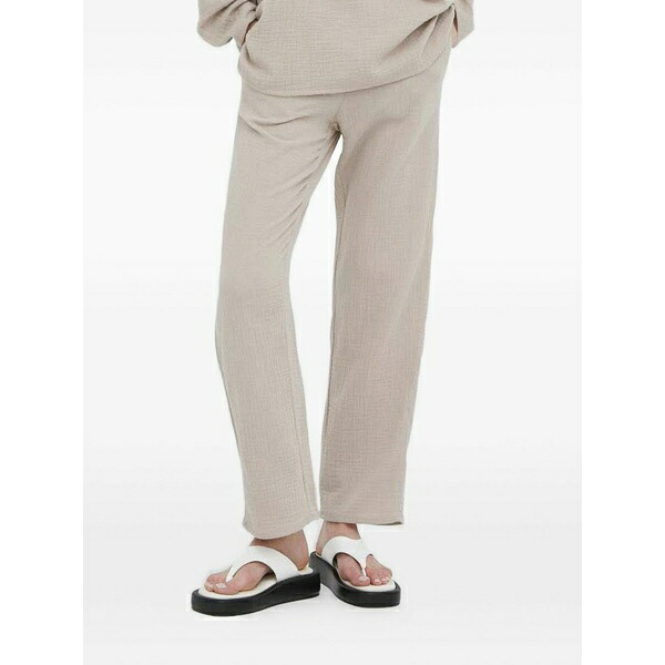 ルサム レディース 心地よいズボン下 ボトムス Drawstring trousers Grey