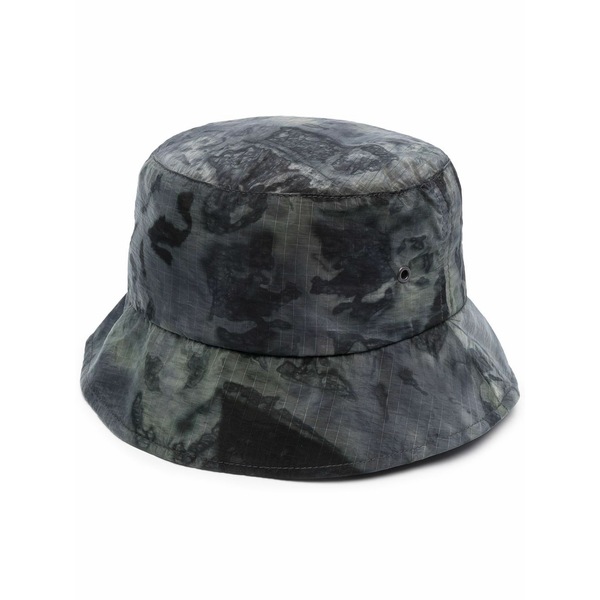 マッキントッシュ レディース 鳥打ち帽 付属物 Tie-dye nylon bucket hat Grey