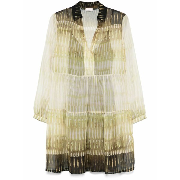 リュージョー レディース 衣裳 トップス Crepe mini dress  Green