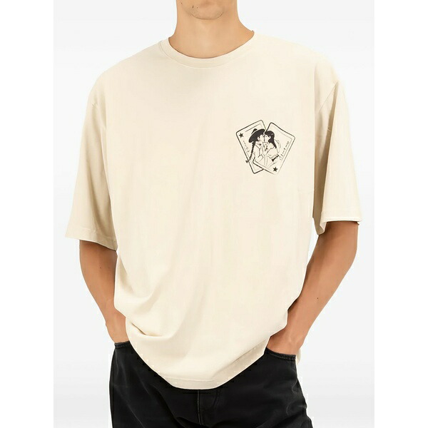 アイコン ジーンズ メンズ ティーシャツ トップス Haak graphic-print t-shirt Neutrals