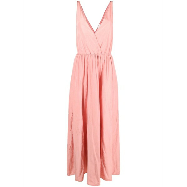 フォルテ フォルテ レディース 衣裳 トップス V-neck taffeta sleeveless dress Pink