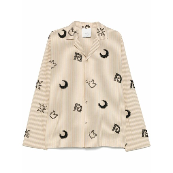 ナヌーシュカ メンズ プルオーバー トップス Haris shirt Brown