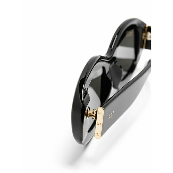 レトロスーパーフューチャー レディース 黒眼鏡＆アイウェア 付属物 Tutto oval-frame sunglasses Black