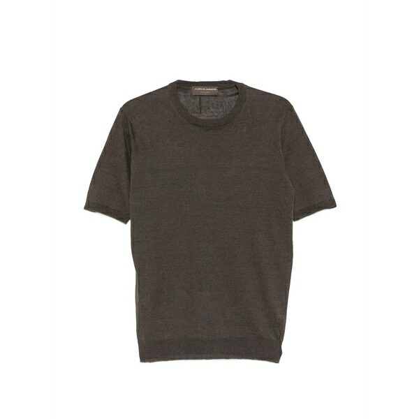 フィリッポ デ ラウレンティス メンズ プルオーバー トップス Short-sleeve t-shirt Brown