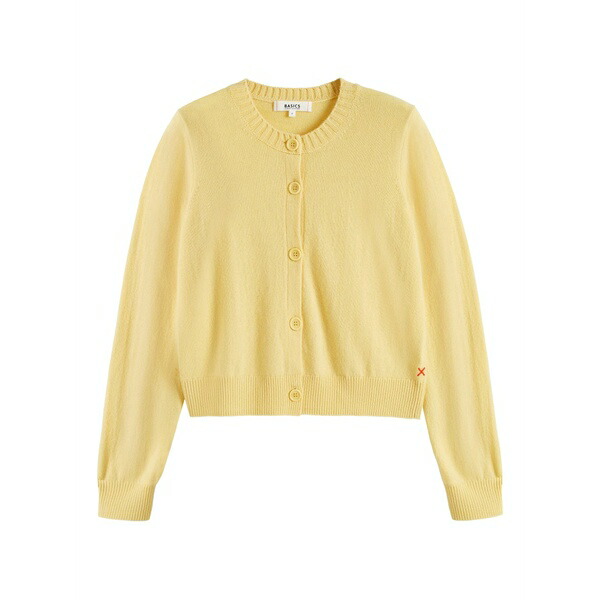 チンティアンドパーカー レディース ジレー アウター Crew-neck cardigan Yellow