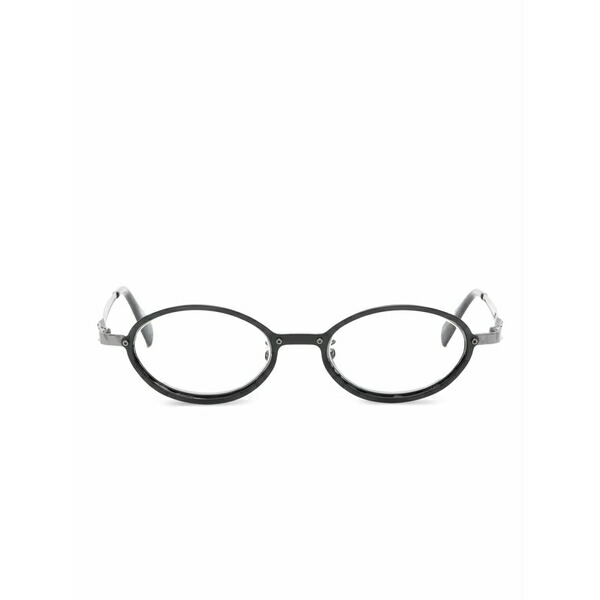 クボラウム メンズ サングラス・アイウェア 添え物 Oval-frame sunglasses Black