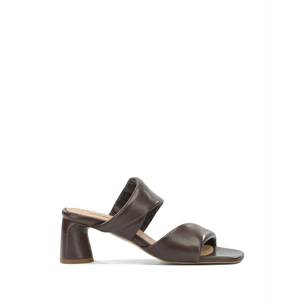 ハルマネラ レディース サンダル シューズ Dally padded crossover-strap sandals Brown