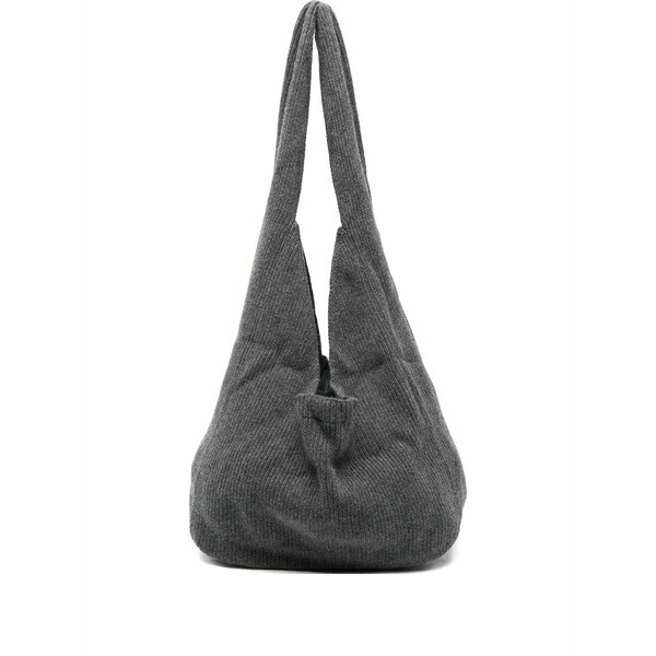 アヤ ムーサ レディース ショルダーバッグ 御徒面子 Sol ribbed shoulder bag Grey