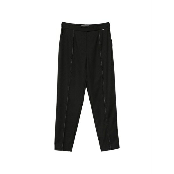 ニッサ レディース 心地よいズボン下 ボトムス Dotted-seam trousers Black