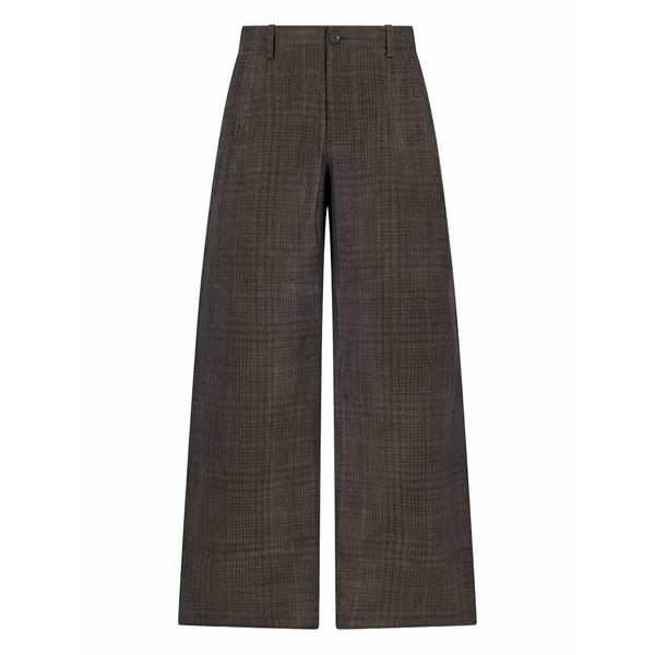 アワーレガシー メンズ カジュアルパンツ ボトムス Checked chino trousers Brown|asty