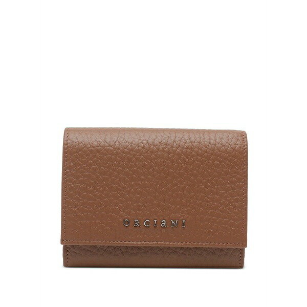 オルチアーニ レディース 紙入れ 付属品 Small leather wallet Brown