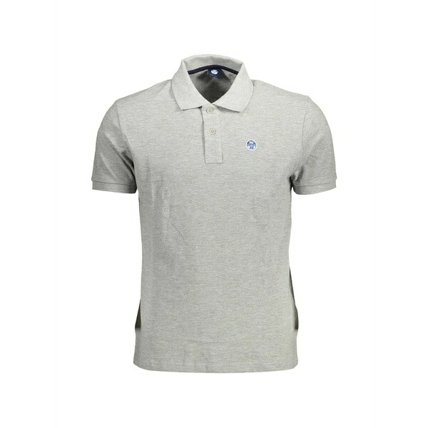 北の方大売り出し メンズ スポーツシャツ トップス Logo-patch cotton polo shirt Grey