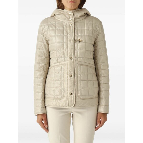 フェイ レディース 上衣＆上衣 アウター Hooded quilted jacket Neutrals