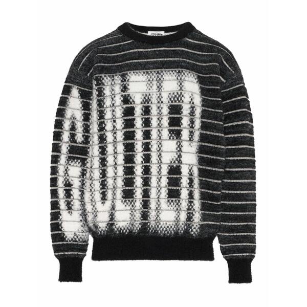 ジャン極点 ゴルチエ レディース 編み物\u0026スウェーター アウター Striped jacquard crew-neck sweater Black