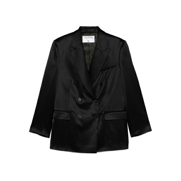 フィリッパコー レディース 上衣＆上衣 アウター Double-breasted blazer  Black